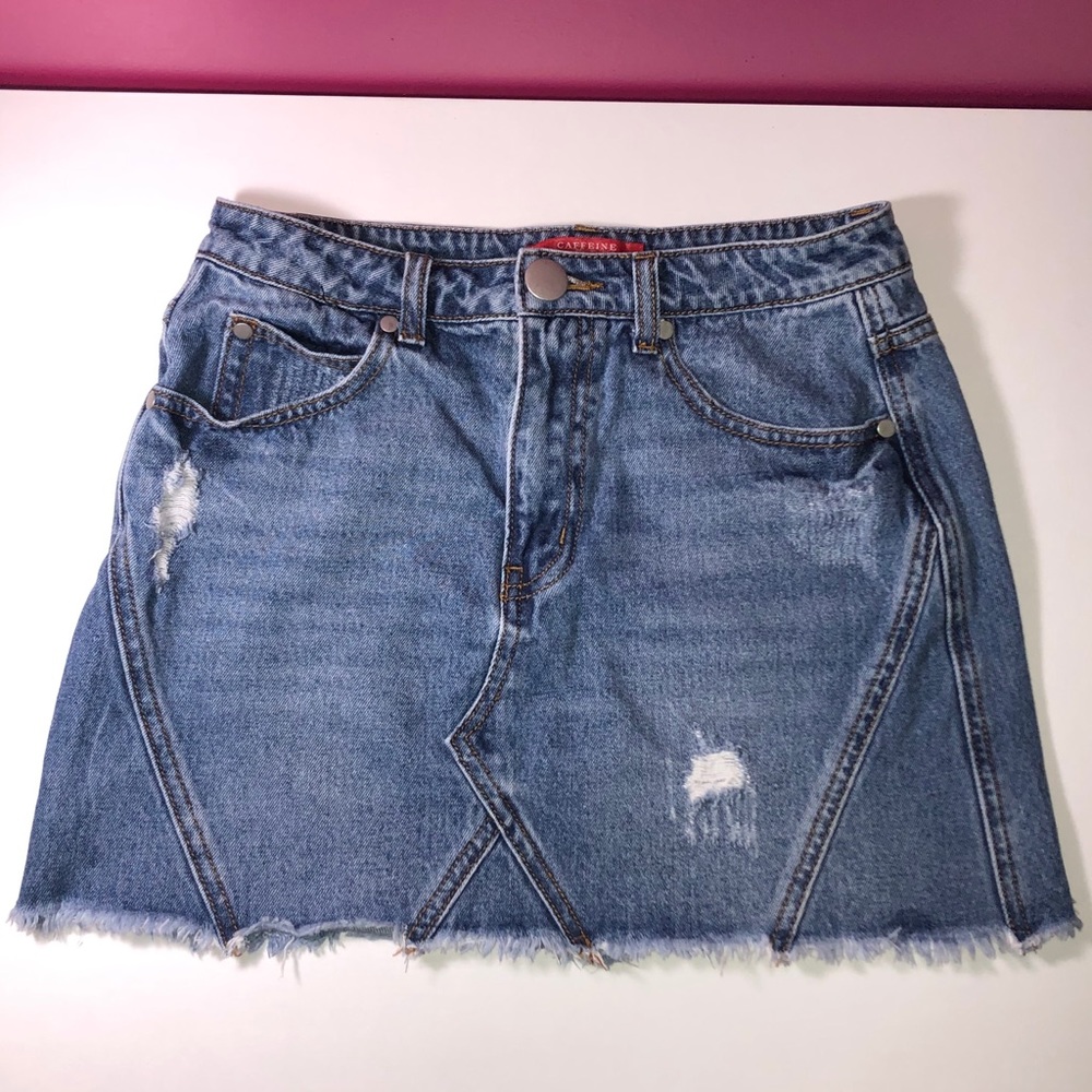 Jean Mini Skirt by the brand Caffeine